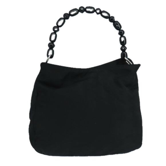 DIOR Maris Pearl Hand Bag Leather Black Silver - Picture 2 of 16